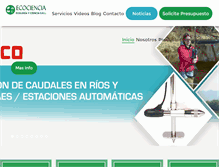 Tablet Screenshot of ecociencia.com.pe