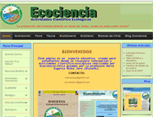 Tablet Screenshot of ecociencia.cl